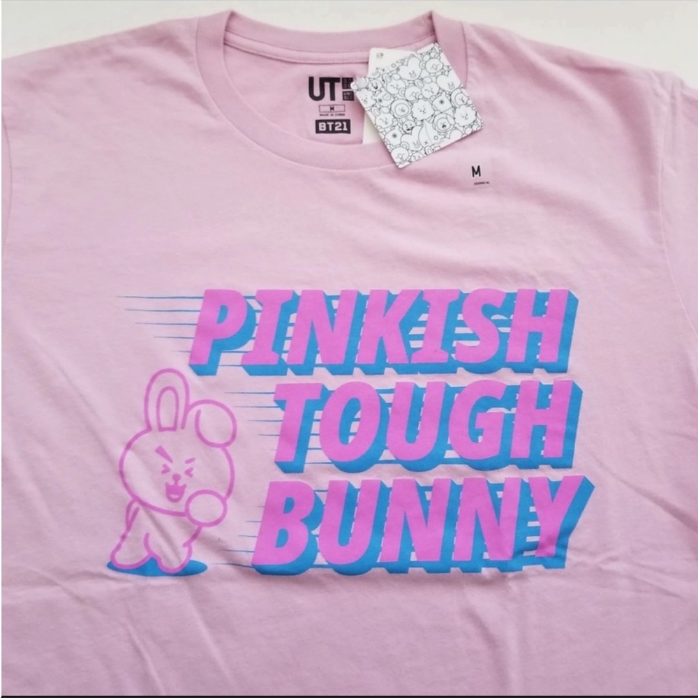 BT21 Cooky Uniqlo T Shirt Size M BNWT BTS Jungkook Line Friends